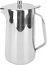 Stainless Steel Teapot, 2L Large Capacity Tea Coffee Kettle Practical Water Pitcher with Ergonomic Handle, Mix Drinks Juice Jug for Hot/Cold Lemonade Juice Beverage Ice Tea