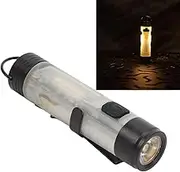 Portable LED Flashlight, Rechargeable USB Small Pocket Flashlight with High Brightness, Pen Clip, Tail Magnet, for Camping Hiking Night