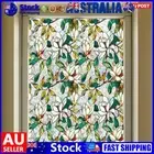 Flowers Stained Glass Window Film Static Cling Decorative Window Decals for Home
