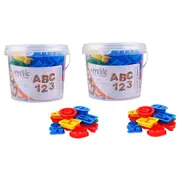 72x Appetito Alphabet/Numbers/Letters Cookie Mould Cutters Baking Tool Mold Set