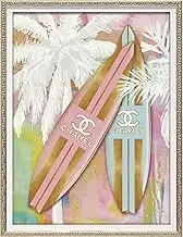 Upower Homage Madeleine Blake Fashion Surfboard 2 Canvas Art Frame