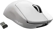 Logitech G PRO X Superlight Wireless Gaming Mouse, Hero 25K Sensor, Ultra-Light with 63g, 5 Programmable Buttons, 70 Hours Battery Life, Zero Additive PTFE Feet, PC/Mac - White