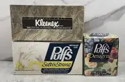 Vintage 80s & 90s Facial Tissue Lot (3) Kleenex and Puffs TV & Movie Props