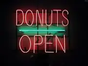 Donuts Open Food Shop 24"x20" Neon Sign Light Lamp Wall Glass Decor Show LE