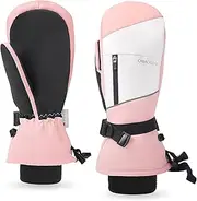 [Caracaleap] Ski Gloves Men Women Mittens Gloves Waterproof Winter Gloves for Skiing Snowboarding Hiking Cycling Gloves