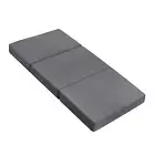Giselle Foldable Bedding Mattress Folding Foam Single Washable Cover Au Grey New