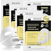Advanced Snail Mucin Face Masks Korean Skincare 4 EA, Deep Collagen Overnight Mask, Collagen Face Mask, TikTok Trend Items, Overnight Collagen Anti Wrinkle Lifting Mask, Travel Essentials