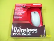 MICROSOFT WIRELESS WHEEL MOUSE PS2 RETAIL BOX COLLECTORS TRACKBALL RECEIVER PS/2
