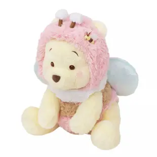 【DISNEY WINNIE THE POOH】日本限定 粉色蜜蜂 小熊維尼｜毛絨玩偶 鑰匙圈 迪士尼限定周邊 櫻花噗噗