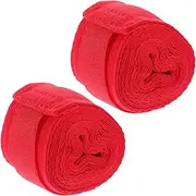 2 Rolls Martial Arts Hand Wraps Kickboxing Hands Guards Muay Thai Hand Wraps Boxing Inner Mitts Mittens Gloves Breathable Wrist Protective Gear Fitness Elasticity Pure Cotton