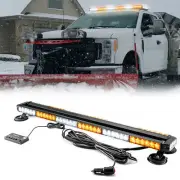 For Tractors Snow Plows 38'' 78 LED Rooftop Warning Strobe Light Traffic Advisor