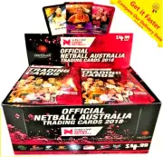 Suncorp Super Netball Trading Cards 2018, Factory Sealed Box 36 Packs NETBALL
