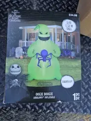 Oogie Boogie Spider Inflatable Decoration LED Halloween Outdoor Decor 80 Inch