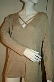 BNWT Metalicus Fine Lady Jumper SandShell Size S-M, RRP: $129.95