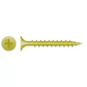 #8 x 3" PHILLIPS BUGLE HEAD YELLOW ZINC COARSE THREAD SCREWS 400ct | 830CYV