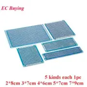 5pcs Double Sided Protoboard Breadboard Universal PCB Experiment Circuit Board