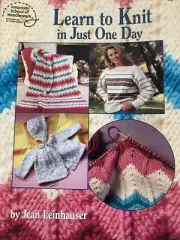 Vintage Knitting Book: Learn to Knit in Just One Day by Jean Leinhauser
