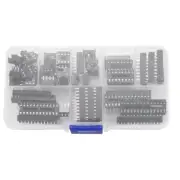 2X(66Pcs/Lot DIP IC Sockets Adaptor Solder Type Socket Kit 6,8,14,16,18,20,24,1)