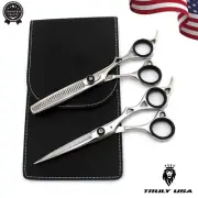 Best Silver Hairdressing Scissors Barber Hair Cutting Thinning Scissors Shears