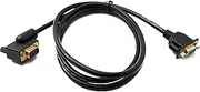 SYSTEM-S D Sub15 Cable 150cm HD VGA 15 Pin Male to Female DB15 Angle Right Angled