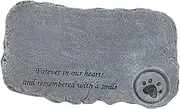 Hohopeti 1pc Resin Pet Tombstone with Candlestick Durable Outdoor Memorial for Cats and Dogs Remembrance for Garden Decoration Rock Color Design for Pet Loss Comfort