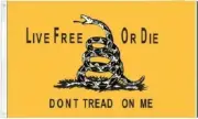 3X5 LIVE FREE OR DIE DON'T TREAD ON ME GADSDEN FLAG BANNER 100D Woven Flag