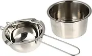 UTHCLO 1Set Wax Heater Pot Heat Resistant Melting Bowls for DIY Soap and Candle Making Durable Lightweight Long Handle Design for Safe Use for Beginners and Craftsmen