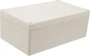 Angoily Box Enclosure Car Charger Outdoor Extension Cord Surge Protector Power Bar Outdoor Sockets Waterproof Power Cord Waterproof Extension Outside Timer Outlet Light Grey Plastic