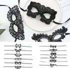 Black Women Halloween Party Hollow Masquerade Lace Mask Eye Face Masks Eyemask