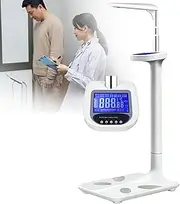 Professional Digital Physicians Scale, 80-195CM Physician Body Weight Scale Body Fat Analyzer 440lbs Capacity Digital Medical Scale for BMI Measuring Tool