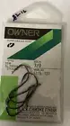5 Owner SSW Supper Needle Point Black Chrome Fishing Fish Hooks 3/0, 5115-131