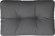 vidaXL Pallet Cushion Anthracite - 50x40x12 cm - UV & Water-Resistant Outdoor/Indoor Fabric Pad for Garden, Patio, Sofa, Living Room - Hollow Fibre Filling