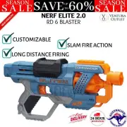 New Nerf Elite 2.0 Commander RD-6 Blaster Customizable For Competitions Gift