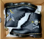 Dr. Martens 1460 Souvenir Embroidered Leather Boots Men Sz 5-Women Sz 6 NIB