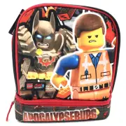 Lego Movie 2 Apocalypseburg 9' Dual Zippered Lunch Bag Tote New W/Tags