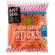 Just Veg. Carrot Sticks 300g