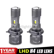 2PC 100W H4 9003 LHD Mini Bi-LED Projector Lens LED Headlight Bulb Hi/Lo 50000LM (for: Mini)