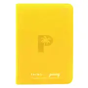 Collector's Series TOP LOADER Zip Binder - CLEAR - Yellow