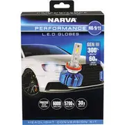 Narva Gen III LED Headlight Globes - H8/9/11, 12/24V, 18448