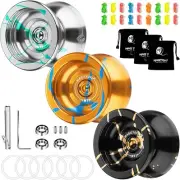 Unresponsive Yoyo Professional Set: 3 N11 Yoyos with Responsive Bearings Kit