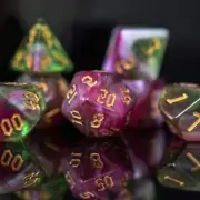 Druid Class Acrylic Dice Set Brand New by Misty Mountain Gaming