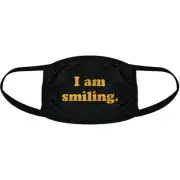 I Am Smiling Face Mask Funny Happy Face Novelty Graphic Nose And Mouth Covering