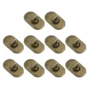 10 Pcs Twist Lock Fastener, Purse Turn Clasps Metal Button, Bronze