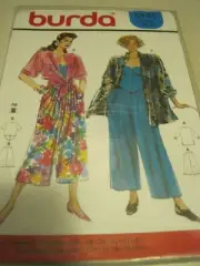BURDA LADIES TOP BLOUSE & PANTS 5144 Sewing Pattern SEALED Vintage