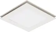 Martec Flow Square Exhaust Fan and 12w Tricolour LED Light, White, 300 mm Size