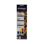 6pc Pebeo Setacolor Opaque Fabric Clothing Paint 20ml Set Creative Art Painting