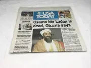 USA Today Newspaper “Osama Bin Laden Is Dead, Obama Says” May 2, 2011