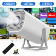 Projector 5G 4K Smart HD LED WiFi Bluetooth HDMI Android Office Home Theater UK
