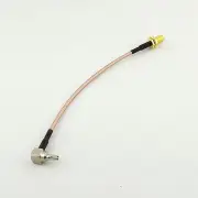 1pc SMA Female Jack To CRC9 Male Right Angle for Coaxial RF RG316 Coax Cable