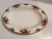 ROYAL ALBERT BONE CHINA "OLD COUNTRY ROSES" OVAL SERVING DISH